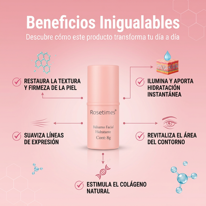 Bálsamo coreano facial hidratante antiarrugas Rosetimes