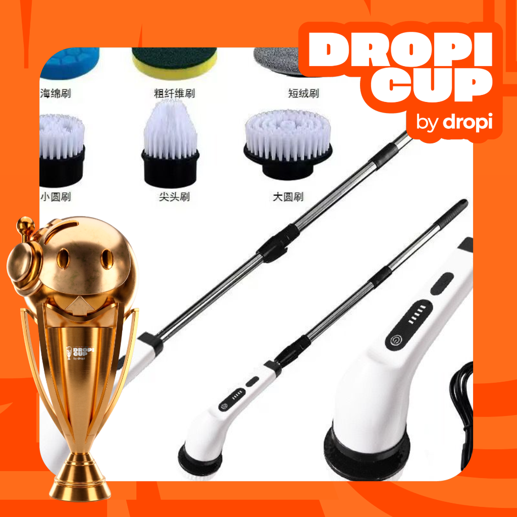 CleanSpin Pro 9 en 1 - Kit de Limpieza Giratorio Extensible + Pasta Desengrasante